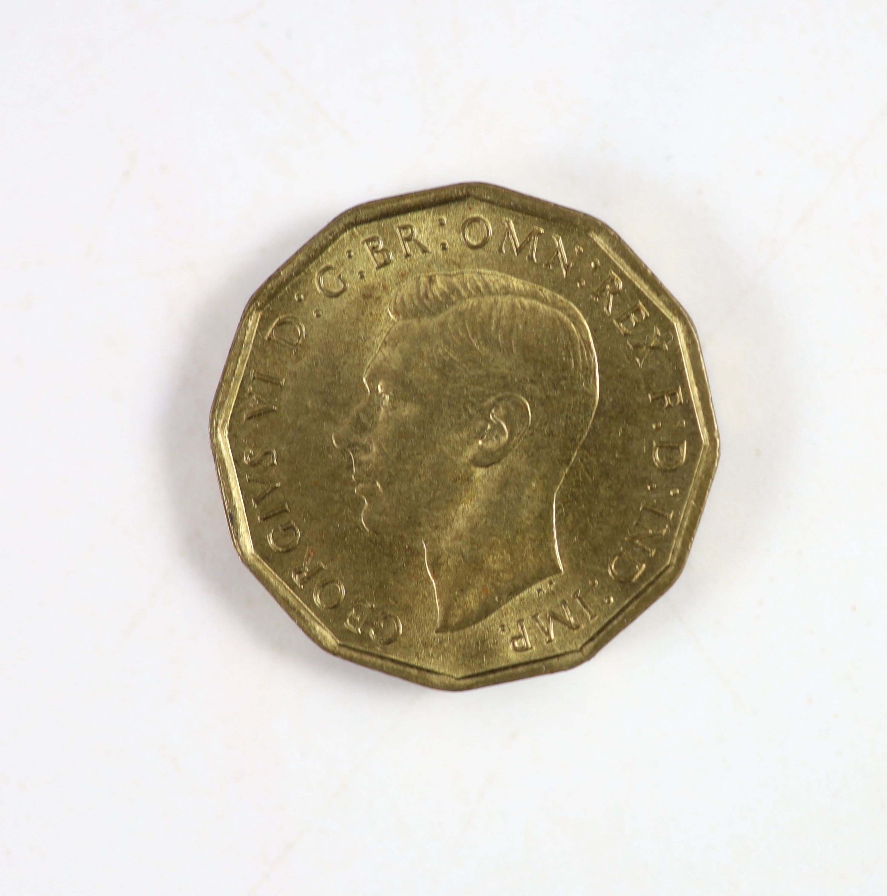 George VI specimen coin sets for 1947 and 1948, first issue, including 1948 brass threepence (S4112), good EF